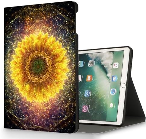 for Microsoft Surface Pro 11/10/9-13" 2024/2022 Tablet Case,Auto Wake/Sleep,Adjustable Stand Protective Cover - Sunflower Starry Sky