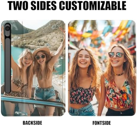Custom Photo Personalized Flip Case for Samsung Galaxy Tab S10 FE Plus 13.1 inch(2025),Model Code: SM-X620/X626B, Samsung Galaxy Tablet Customized Picture Text Leather Stand Cover Protective Case