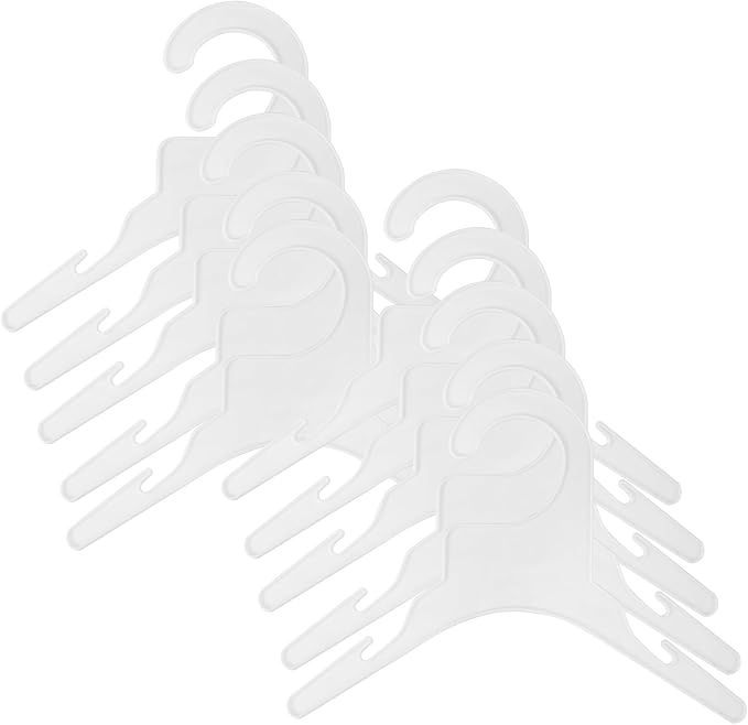 Small Plastic Dog Clothes Hanger and Cat Apparel Drying Rack, 10pcs Set for Pet Costume Storage, Lightweight Pet Clothes Organizer for Small Dogs and Cats