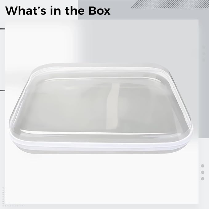 13.8 X 12.2 X 2 In Extra Large Hard Plastic Storage Box, Clear Stackable Pet Organizer Container With Zipper And Label Stickers, For Playthings, Toiletries, Cosmetics