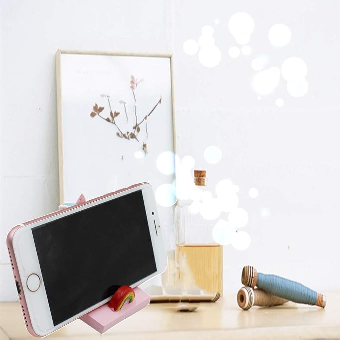 Cute Unicorn Cellphone Holder Stand Animal Smartphone Desk Holder for All Mobile Phones Cute Phone Stand Desk Ornament