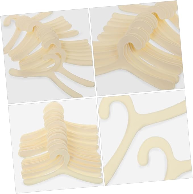 BESPORTBLE 24pcs Mini Pet Clothes Hangers for Small Dogs and Cats Clothes Organizer for Pet Apparel Storage Stylish Design