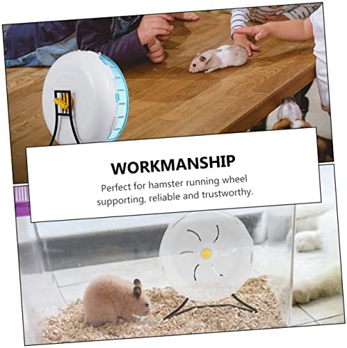 BESPORTBLE 1pc Pet Hamster Running Wheel Storage Rack Iron Bracket for Exercise Wheel Portable Lightweight Hamster Treadmill Toy