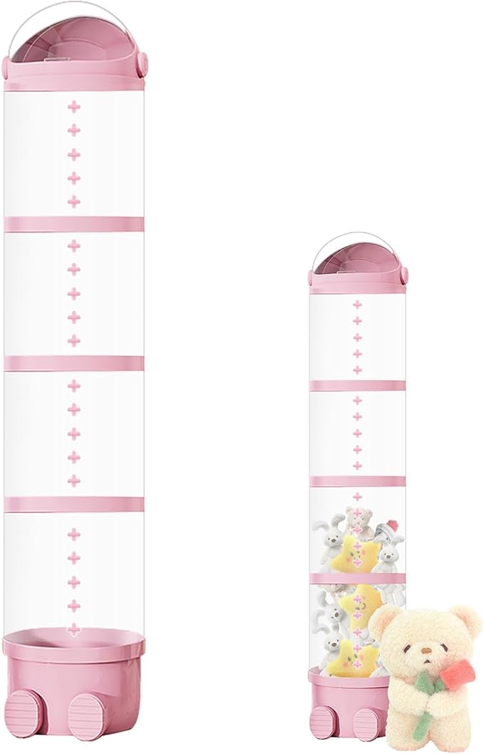 Stuffed Animal Tube Storage Transparent | Kids Plush Doll Clear Storage Tube for Plush Toy Display Storage Organizer Kids Room Nursery Playroom Home Decor Soft Toy