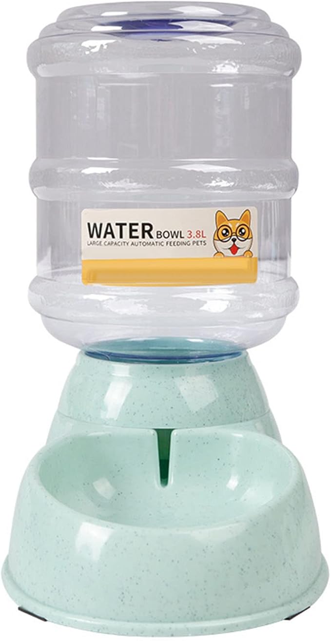 Haofy Automatic Pet Water Dispenser 3.8L Large Capacity Non Leak Gravity Water Bowl with Detachable Design Non Slip Base for Dogs Cats Ideal for Home Travel Crate Multi Pet Households (for