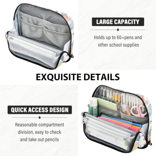 Hot Air Balloon Pencil Case for Kids Girls Boys | Large Pencil Pouch Pen Bag Holder with Big Capacity