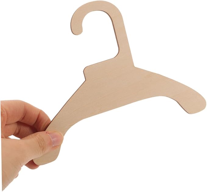 BESPORTBLE 5pcs Wooden Pet Clothing Hanger Rack for Dog and Cat Apparel Pet Pants Organizer for Easy Hanging for Home Travel and Storage