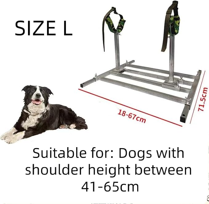 Adjustable Dog Breeding Stand - Professional Grooming & Bathing Rack for Miniature Dog | Sturdy, Safe & Comfortable Design | Easy to Clean (L)
