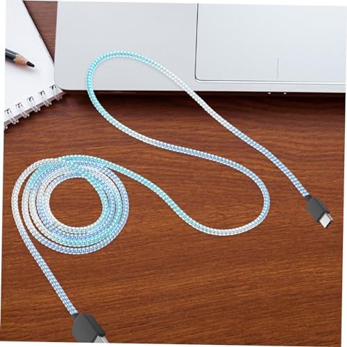 Happyyami 1.4m Charging Cord Protector for Phone Charger Cable Organizer Wire Protector for Pets