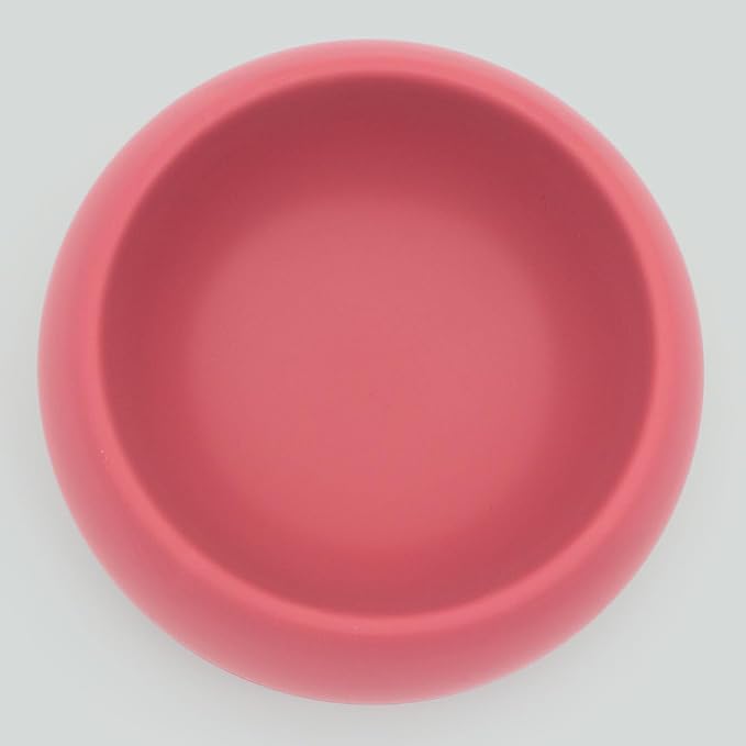 Houndstone Silicone Dog Bowl, BPA Free, 1 Cup Capacity, Non-Slip Base, Dishwasher Safe (Rosewood)