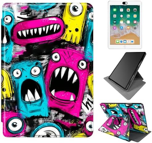 for Samsung Galaxy Tab A11 / Tab A9 8.7 Inch 2025/2023 Case, 360 Degree Rotating Adjustable Stand Smart Leather Tablet Cover for Women Men, Artistic Pets