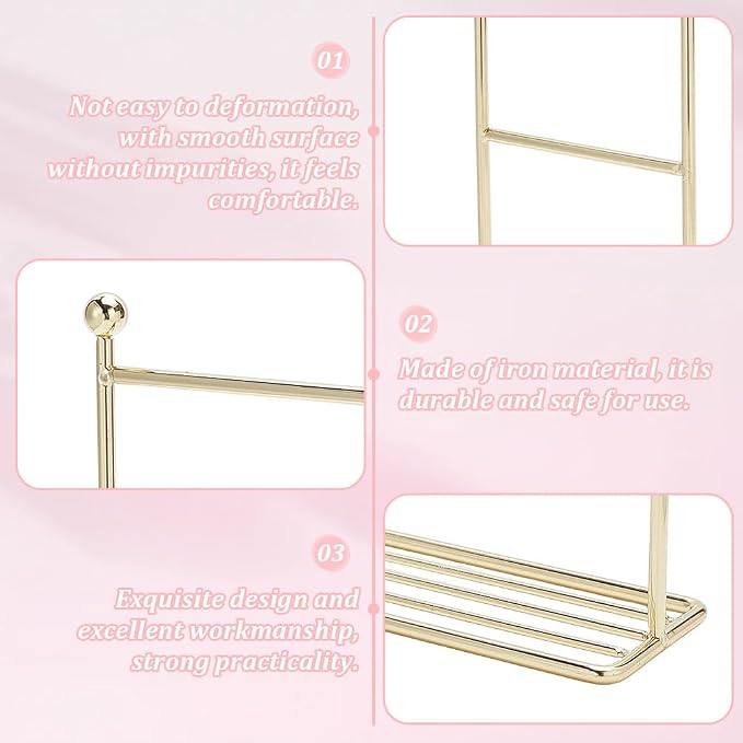 Miniature Garment Rack Kit 9.8x2.4x7.5 Miniature Clothes Rack with 12 Mini Hangers Dollhouse Clothes Rack Mini Iron Garment Organizer for Dollhouse Wardrobe Gown Dress Outfit