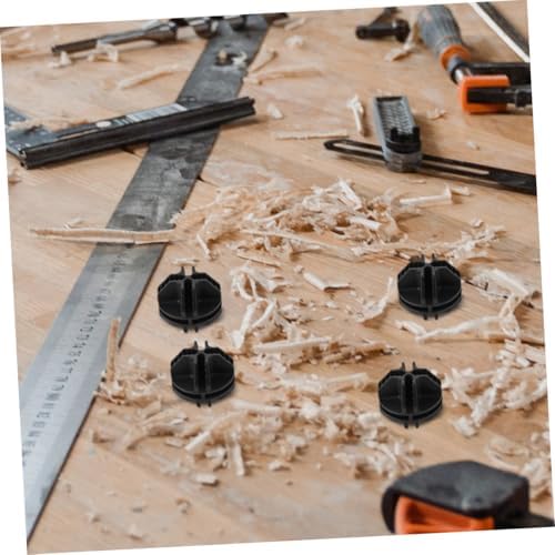 ABOOFAN 12Pcs Black ABS Cube Connectors for DIY Wire Storage Assembly | Tool Free Installation, Deformation Resistant Design, Fits Shoe Racks and Storage Cabinets, PET Cage Use