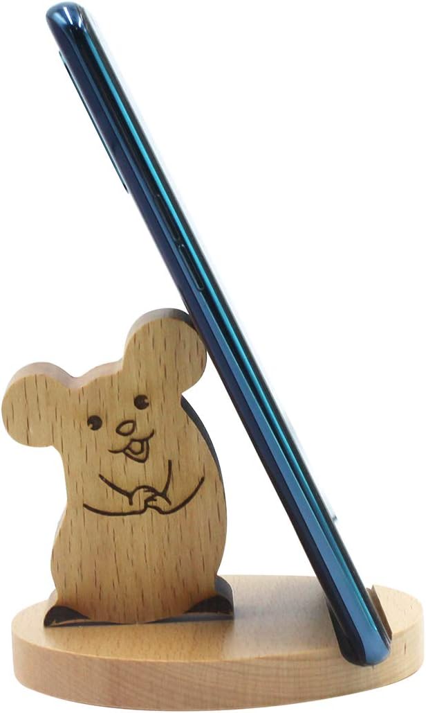 Cute Mouse Cell Phone Holder Stand Animal Smartphone Desk Holder for Mobile Phones Animal Phone Stand Desk Ornament