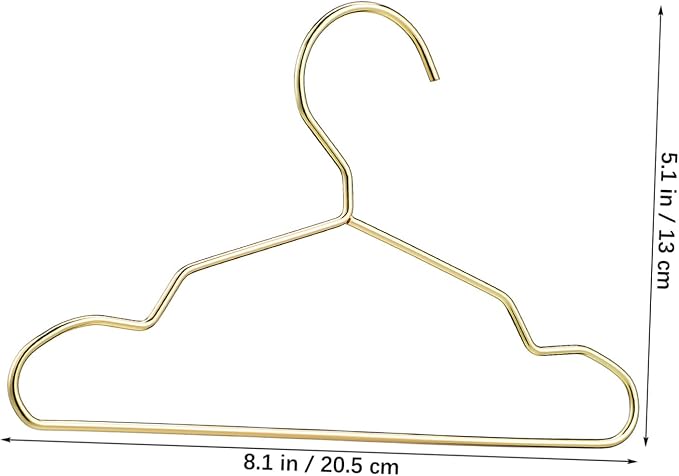 10Pcs Mini Dog Apparel Hangers Durable Hangers for Pet Clothes Nonslip Design Stylish Closet Organizer for Spaces