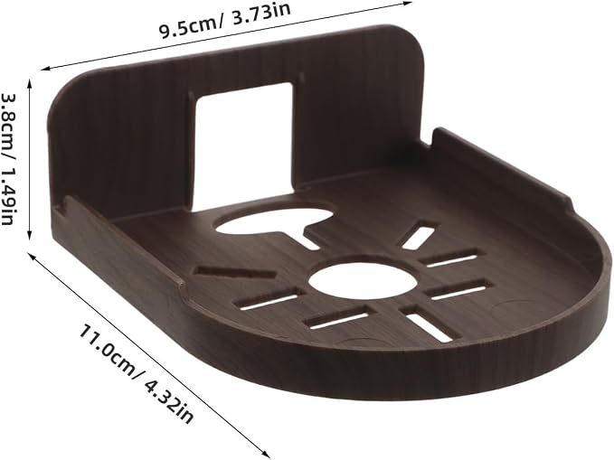 Toddmomy 2pcs Plastic Non-Drilling Camera Bracket Mini Wall Shelf for Pet Recording Devices and Home Cameras Repositionable Floating Shelf