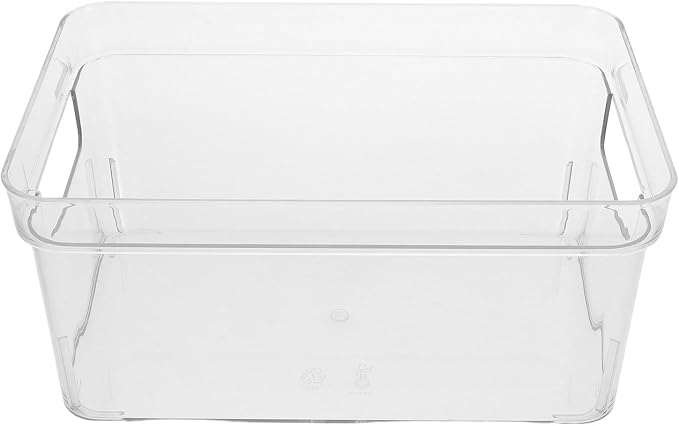 ORFOFE Portable Pet Storage Box with Large Capacity and Side Holes, Multi-functional Organizer for Office and Home Use, Convenient Mobility Desktop Toiletry and Stationery Storage