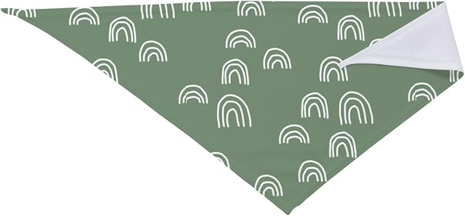 Sage Green Dog Bandana,Adjustable Triangle Bibs Dogs Scarf,Puppy Neckerchief Dog Cat Bib for Spring Summer (Light Green)