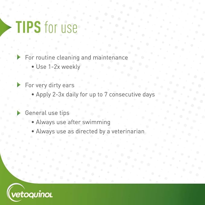 Vetoquinol Ear Cleansing Solution - Gentle Cleaner to Remove Dirt & Debris - Easy-to-Use Drops for Cats & Dogs - Support Clean and Fresh-Smelling Ears - Ideal for Routine Pet Hygiene - 1 Gallon