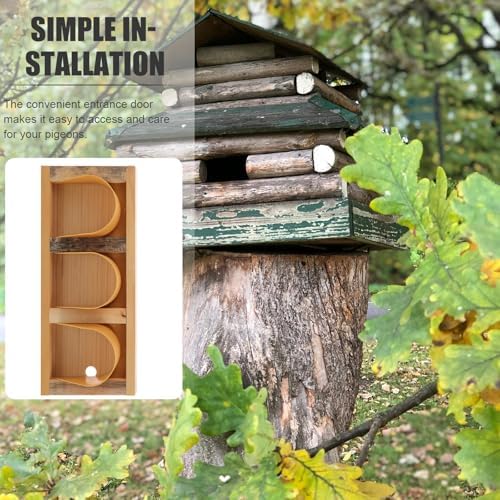 Wooden Pigeon Cage European Style Bird Installation 17.3X7.3 Inch for Pigeon Racing and