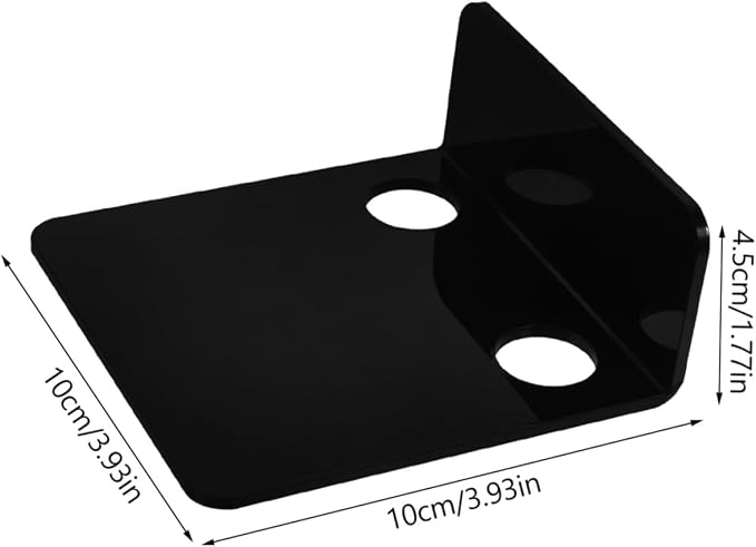 Toddmomy 3pcs Monitor Mount with Floating Wall Shelf for Speaker and Security Camera Easy Installation Cable Management Design Black Color for Nursery and Home Use