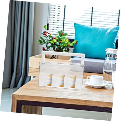 Portable Plastic First Aid Box with Handle PET Organizer