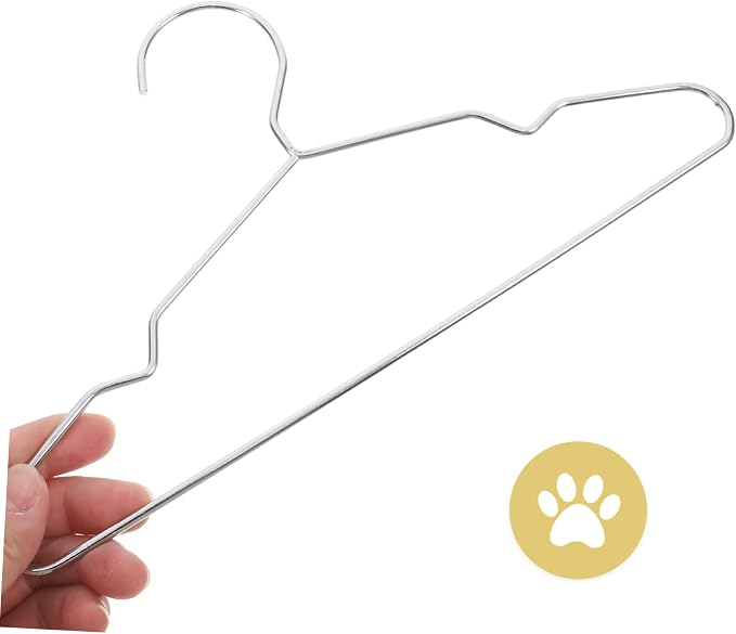 OUNONA 10pcs Pet Clothing Hangers Stylish for Dog Cat Garments Versatile Drying Rack for Stores Elegant Functional