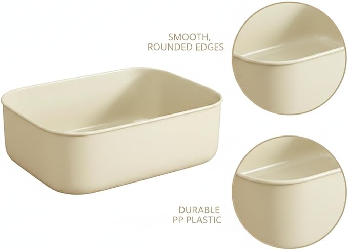Dog Shaped Storage Bin with Lid and Handle, Decorative PP Plastic Organizer Box for Home, Office, and Craft Supplies