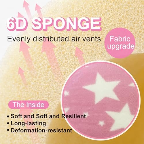 Washable Dog Bed Mat With Anti-Slip Bottom, Deluxe Plush Memory Foam Crate Pad & Waterproof Outdoor Kennel Mat For Dogs & Cats-Durable Crates Beds, Large Medium Small Puppy Size 24" x 18",pink