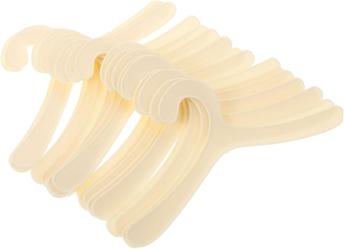 20Pcs Pet Clothes Hangers for Dogs Portable Plastic Apparel Racks Durable Pet Clothing Storage for Pet Owners