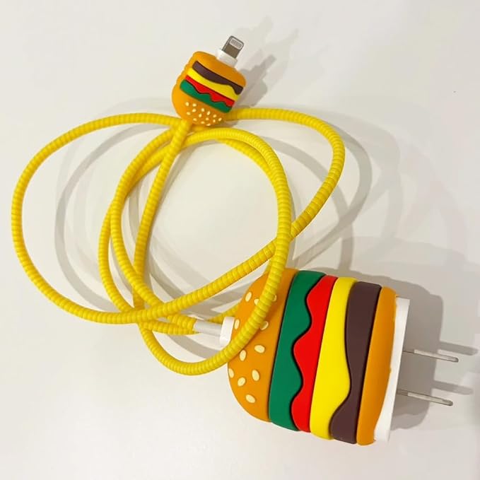 ZOSTLAND 5 in 1 DIY 18W 20W Heart Shape Protector Data Cable USB Charger Line Earphone Wire Saver Organizer Compatible with iPhone 11 12 13 14 15 Pro Max