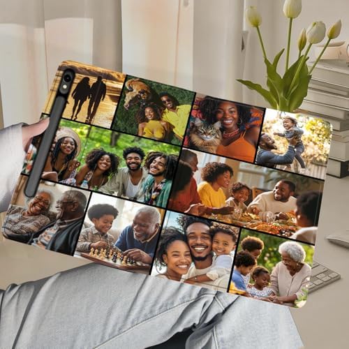 Custom Photo Personalized Flip Case for Samsung Galaxy Tab S9 11 inch(2023),Model Code: SM-X710/X716B, Samsung Galaxy Tablet Customized Picture Text Leather Stand Cover Protective Case