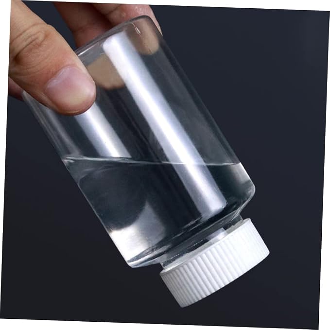 PartyKindom 40pcs Plastic Dispensing Bottles Pet Medicine Bottles Caps Empty for Pills Medicine Organizer for Travel Business