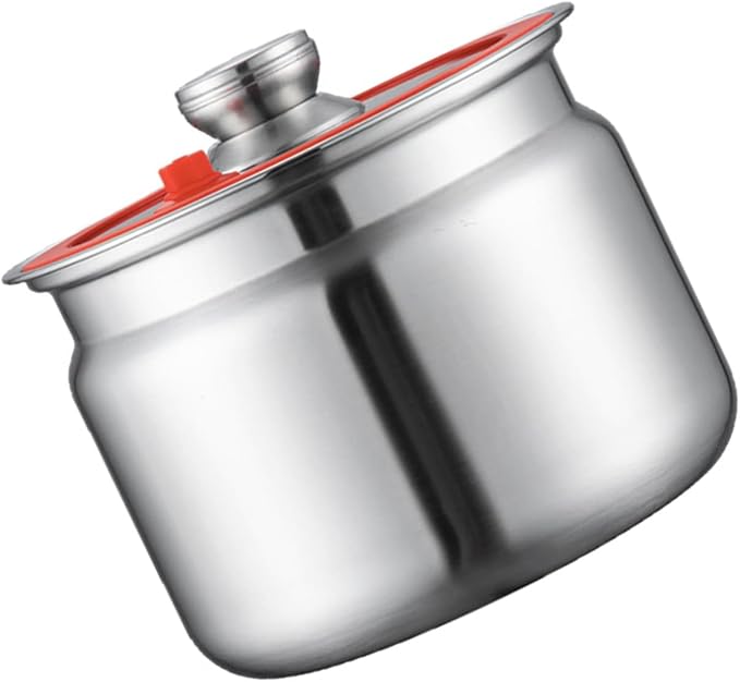 Sturdy Stainless Steel Kitchen Storage Jars with Clip Airtights Seal for Preserving Rice Flour Coffee Dry Goods Airtights Container with Clip