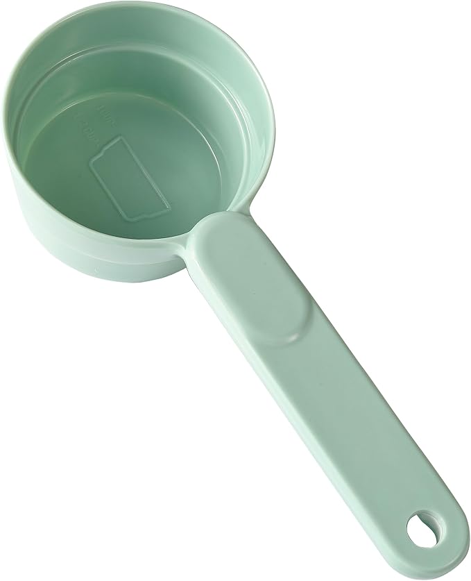 Joyinjojo Dog Food Scoop 1 Cup 1/2 Cup - Melamine Dog Food Measuring Cup, Pet Food Scoop for Dog Cat...Comfortable Long Handle for Easy to Scoop Food