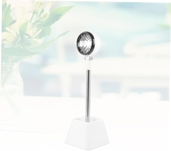 Mikikit Pet Hair Dryer Stand with Rotation and Material Hands Hair Dryer Holder for Easy Pet Drying White Color with Carton Packaging