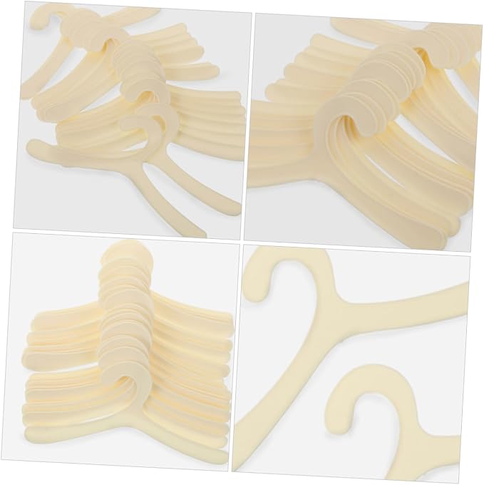 Totority 12pcs Pet Apparel Hangers Non- Drying Rack for Small Dogs and Cats for Organizing Pet Clothes and Space-Saving Design