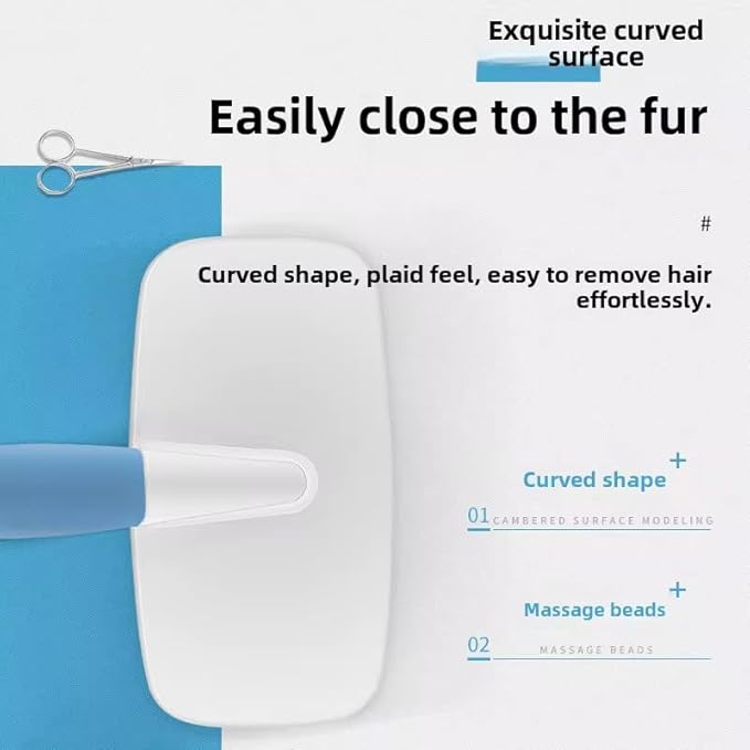 2 in1 grooming pet Slicker Brush forDe-Shedding Fine Comb for Finishing & Detail Ergoromic Handle Grip Suitable for All Hair Types Double-Layer Needle Design