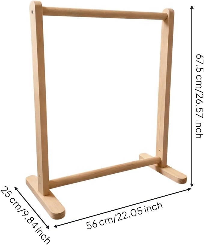 Garment Storage Rack Pet Clothing Rack Wardrobe Organizer Stand Hanger With Solid Beech Structure Clean Lines Open Display For Accessories Suitable for pet grooming area