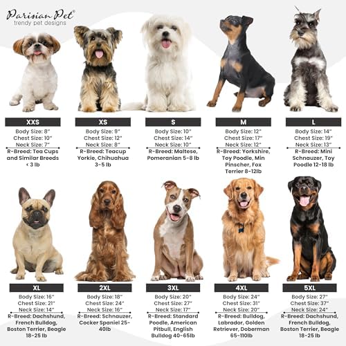 Parisian Pet Dog Shirt – 100% Cotton Shirts for Small Dogs – Sleeveless Puppy Vest – Lightweight and Breathable Pet Apparel – Pullover Summer Dog Clothes - Stretchy Funny T Shirts for Dogs