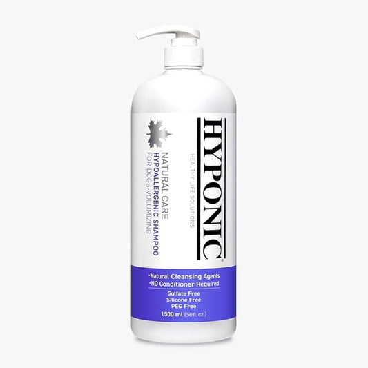 HYPONIC Hypoallergenic Premium Dog Shampoo (Volumizing, 3X’s Size, Save 25% 50.7 oz) - Poodles, Bichons and/Dogs requiring Volume