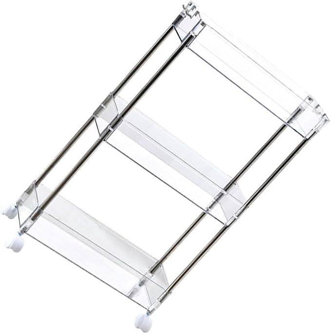 Hemoton Rolling Storage Cart with Wheels Slim Kitchen Organizer for Easy Access Pet Design for Bathroom Laundry Multi-purpose Utility Cart for Spaces