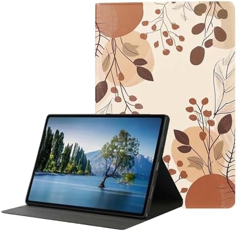 for Samsung Galaxy Tab S6 10.5" Tablet Case(Model SM-T860/T865/T867) 2019 Release,Premium Leather Folio Stand Auto Wake/Sleep,Multiple Viewing Stand,Boho Botanical Plant