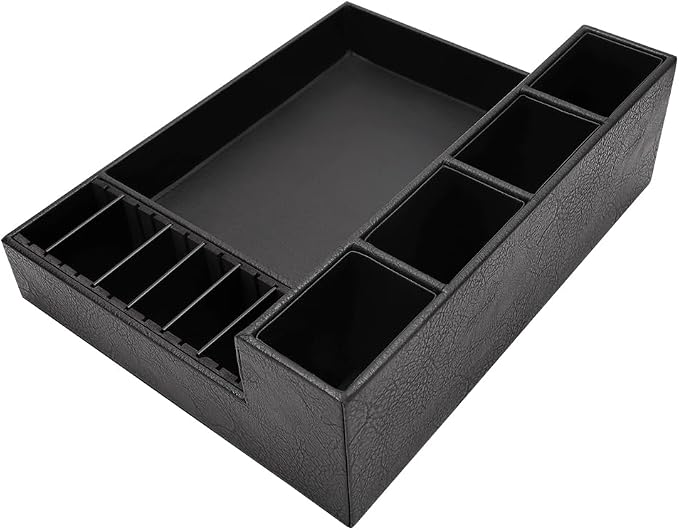 Barber Storage Box,Hairdressing Tool Holder, Multifunctional Detachable Large Storage Box, Shear Holder PU Leather Salon Scissors Holder, Hair Cutting Tools Storage Case for Barber Accessories(Large)