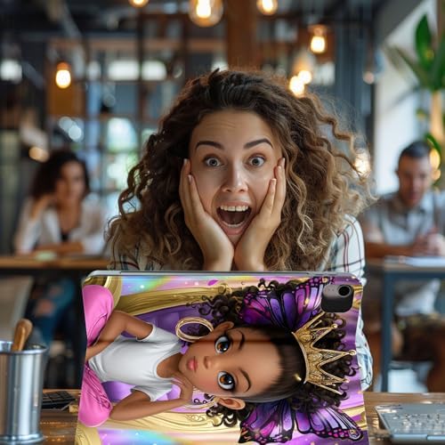 for Samsung Galaxy Tab S7 FE 2021/S8 Plus 2022/S7 Plus 2020 12.4 Inch Tablet Case,Auto Wake/Sleep,Adjustable Stand Protective Cover - Cute Butterfly Rabbit