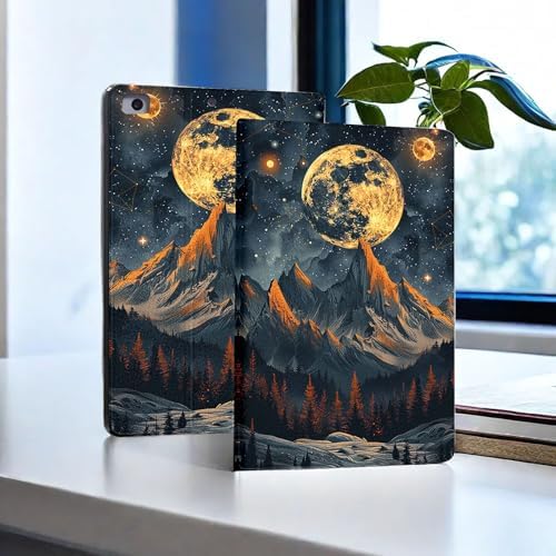 for Microsoft Surface Pro 11/10/9-13" 2024/2022 Tablet Case,Auto Wake/Sleep,Adjustable Stand Protective Cover - Starry Mountain