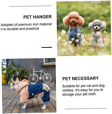 20Pcs Pet Clothes Hanger Lightweight Plastic Dog Clothing Racks for Organized Storage Compact Design for Neat Pet Apparel for Puppy and Dog Clothes