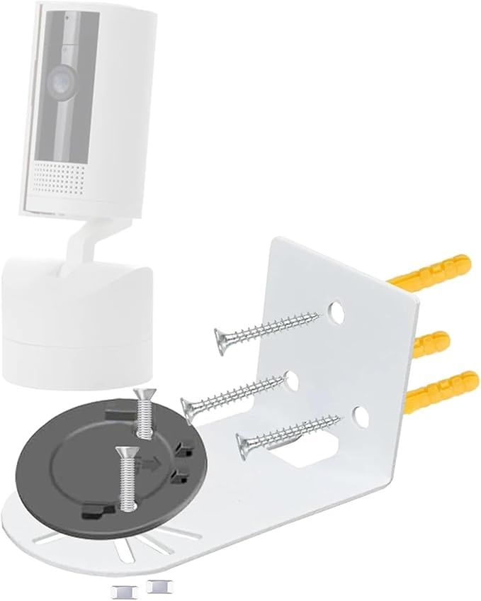 Camera Shelf 4 Set Compact Wall Shelf Small for Cameras Camera Mounting Solution Cable for Bedroom Kitchen Living Room Speakers