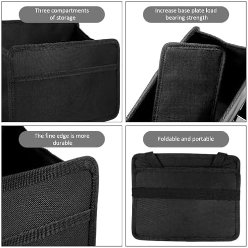 iplusmile Car Seat Organizer 9.44X6.69X5.31In Foldable Hanging Storage Box with Removable Base Waterproof Oxford Cloth Backseat Trash can for Family Travel Daily Commute Pet Transport
