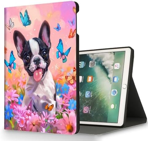 for Samsung Galaxy Tab A9 Plus/A9+ 5G 11 Inch 2023 Model X210/X215/X216/X218 Tablet Case,Auto Wake/Sleep,Adjustable Stand Protective Cover - Cartoon Frog Flower